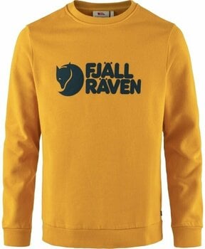 Hættetrøje til udendørs brug Fjällräven Logo Sweater M Mustard Yellow XS Hættetrøje til udendørs brug - 1