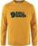 Hættetrøje til udendørs brug Fjällräven Logo Sweater M Mustard Yellow XS Hættetrøje til udendørs brug