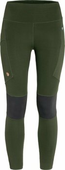 Pantaloni Fjällräven Abisko Trekking Tights Pro W Deep Forest/Iron Grey XS Pantaloni - 1