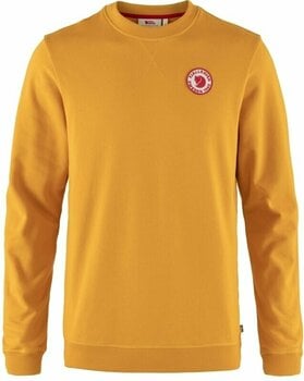 Hættetrøje til udendørs brug Fjällräven 1960 Logo Badge Sweater M Mustard Yellow XL Hættetrøje til udendørs brug - 1