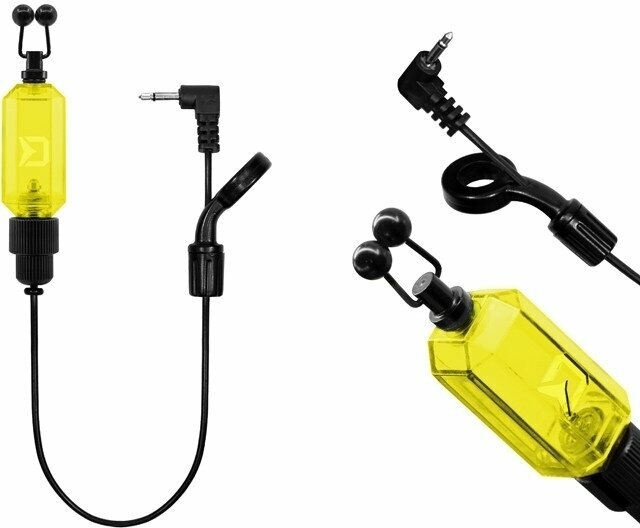 Detetor de toque para pesca Delphin CUBIX Light Amarelo Detetor de toque para pesca