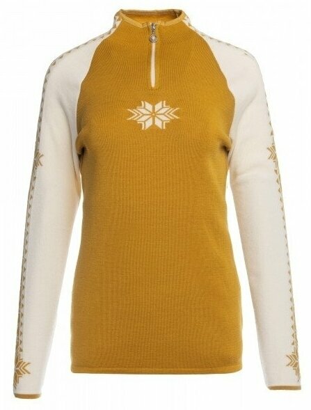 Jakna i majica Dale of Norway Geilo Womens Sweater Mustard M Džemper
