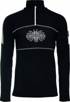Ski T-shirt / Hoodie Dale of Norway Spirit Basic Mens Superfine Merino Masculine Navy/Off White L Hoppare - 1