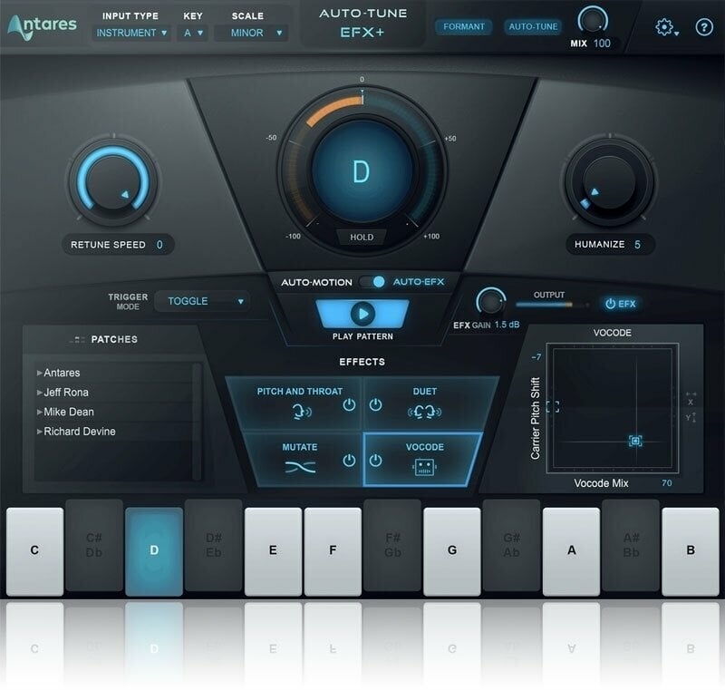 Logiciel de studio Instruments virtuels Antares Auto-Tune EFX+ 10 w/ 1-Year of Auto-Tune Producer (Produit numérique)