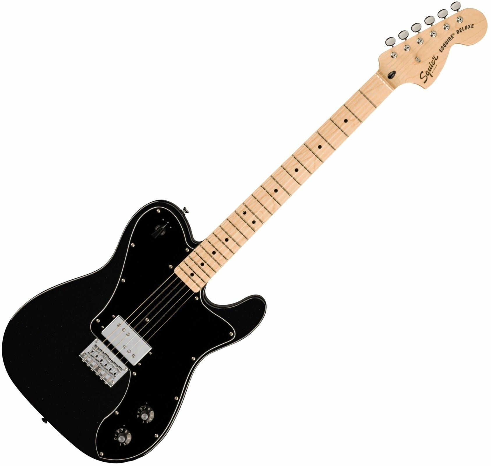 Chitară electrică Fender Squier Paranormal Esquire Deluxe Metalic Negru