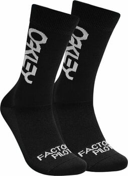 Kolesarske nogavice Oakley Factory Pilot MTB Socks Blackout M Kolesarske nogavice - 1