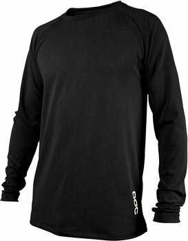 Велосипедна тениска POC Essential DH LS Jersey Джърси Carbon Black S - 1