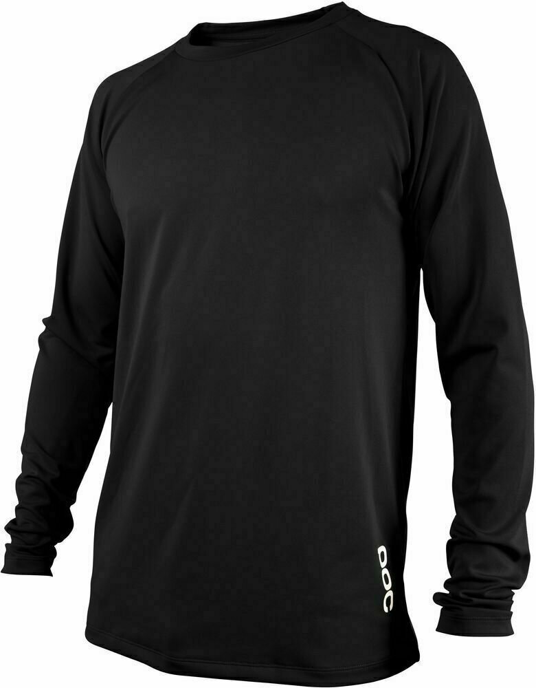 Kolesarski dres, majica POC Essential DH LS Jersey Carbon Black 2XL
