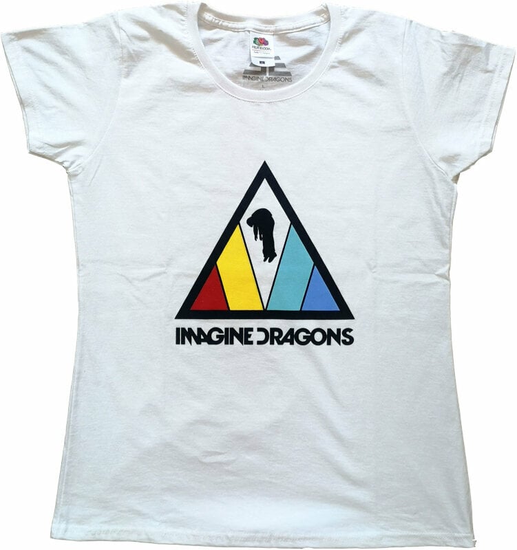 T-Shirt Imagine Dragons T-Shirt Triangle Logo Female White XS