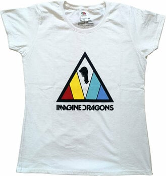 Shirt Imagine Dragons Shirt Triangle Logo Dames White XS - 1