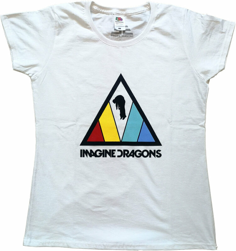 Shirt Imagine Dragons Shirt Triangle Logo White M