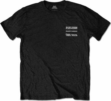 Shirt Imagine Dragons Shirt Man Glitch (Back Print) Unisex Black S - 1