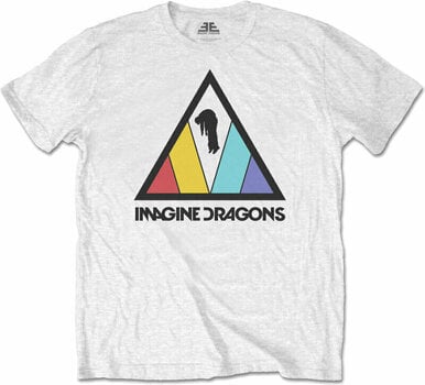 T-Shirt Imagine Dragons T-Shirt Triangle Logo White L - 1