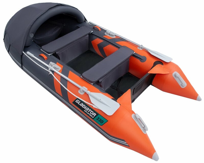 Inflatable Boat Gladiator Inflatable Boat C330AD 330 cm Orange/Dark Gray