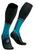 Calcetines para correr Compressport Full Socks Winter Run Mosaic Blue/Black T2 Calcetines para correr