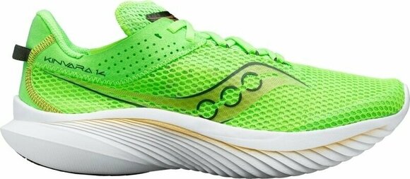 Road running shoes Saucony Kinvara 14 Mens Shoes Slime/Gold 43 Road running shoes - 1