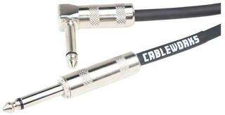 Инструментален кабел Gator Cableworks Backline Series Strt to RA instrument 3 m Директен - Ъглов Инструментален кабел