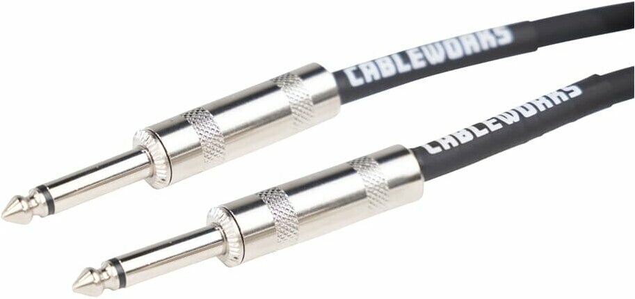 Instrument Cable Gator Cableworks Backline Series Strt to Strt instrument Black 1,5 m Straight - Straight