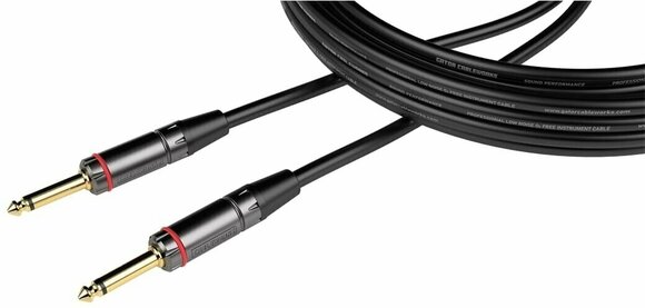 Instrument kabel Gator Cableworks Headliner Series Strt to Strt Instrument Sort 3 m Lige - Lige - 1