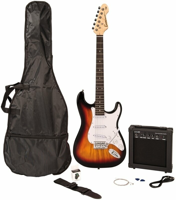 Guitarra elétrica Encore E60 Blaster Pack Sunburst Sunburst