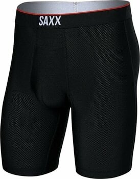 Fitness Underwear SAXX Training Short Long Boxer Brief Black M Fitness Underwear - 1