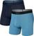 Sous-vêtements de sport SAXX Quest 2-Pack Boxer Brief Maritime/Slate L Sous-vêtements de sport