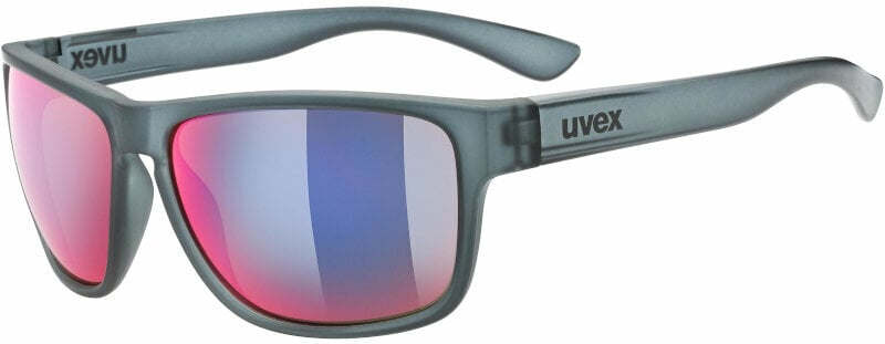 Lifestyle-bril UVEX LGL 36 CV Grey Mat Blue/Mirror Pink Lifestyle-bril