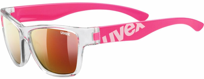 Lifestyle-lasit UVEX Sportstyle 508 Clear Pink/Mirror Red Lifestyle-lasit