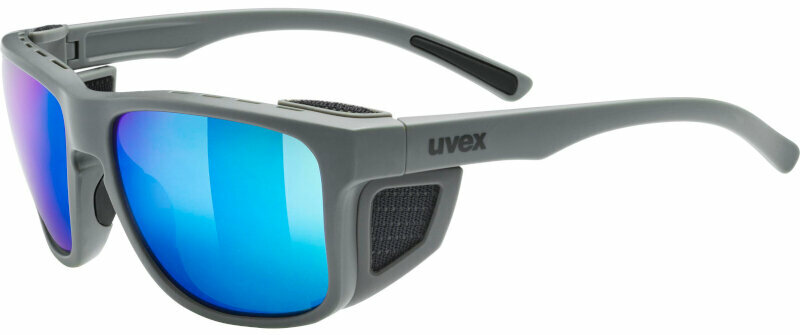 Outdoor-bril UVEX Sportstyle 312 Rhino Mat/Mirror Blue Outdoor-bril