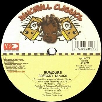 Vinyl Record Gregory Isaacs - Rumours (12" Vinyl) - 1