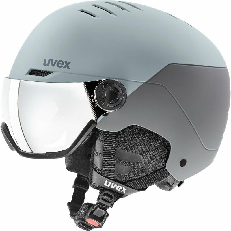 Ski Helmet UVEX Wanted Visor Glacier/Rhino Mat 58-62 cm Ski Helmet