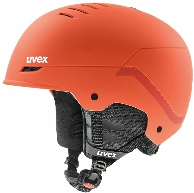 Lyžařská helma UVEX Wanted Fierce Red Stripes Mat 54-58 cm Lyžařská helma