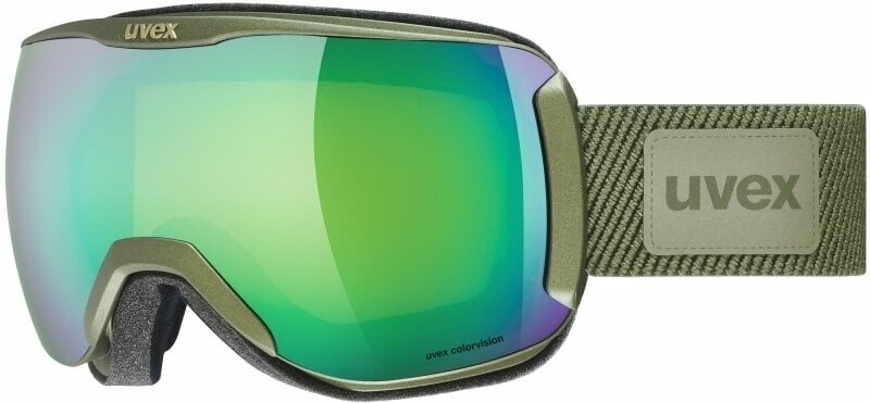 Lyžiarske okuliare UVEX Downhill 2100 Planet White Shiny Mirror Scarlet/CV Green Lyžiarske okuliare