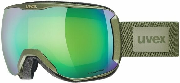 Ski-bril UVEX Downhill 2100 Planet White Shiny Mirror Scarlet/CV Green Ski-bril - 1