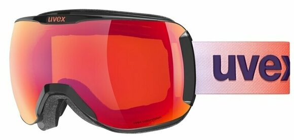 Masques de ski UVEX Downhill 2100 Black Shiny Mirror Scarlet/CV Orange Masques de ski - 1