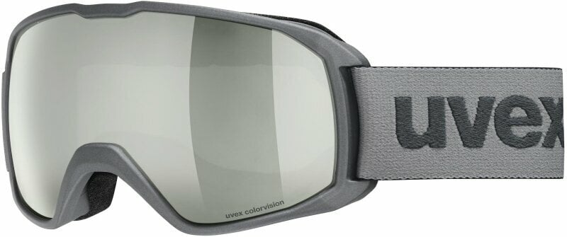 Óculos de esqui UVEX Xcitd Rhino Mat Mirror Silver/CV Green Óculos de esqui