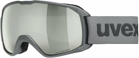 Ski Brillen UVEX Xcitd Rhino Mat Mirror Silver/CV Green Ski Brillen - 1