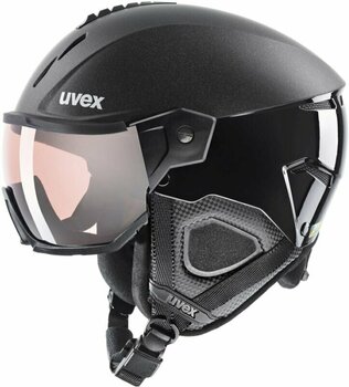 Lyžařská helma UVEX Instinct Visor Pro V Black Mat 59-61 cm Lyžařská helma - 1