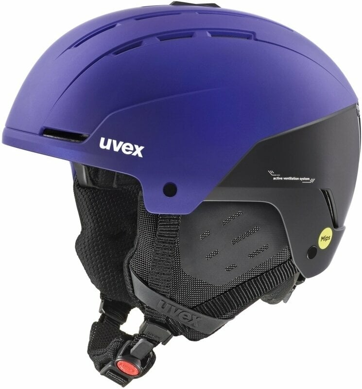 Laskettelukypärä UVEX Stance Mips Purple Bash/Black Mat 54-58 cm Laskettelukypärä