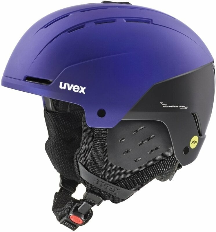 Casco de esquí UVEX Stance Mips Purple Bash/Black Mat 58-62 cm Casco de esquí