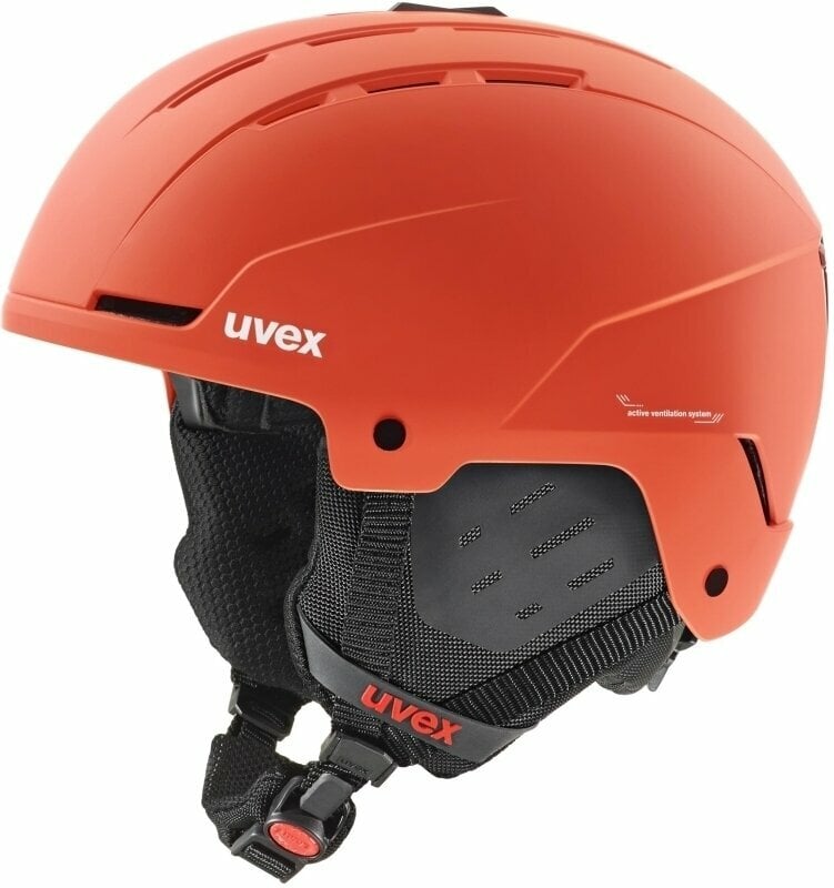 Casco de esquí UVEX Stance Fierce Red Mat 54-58 cm Casco de esquí