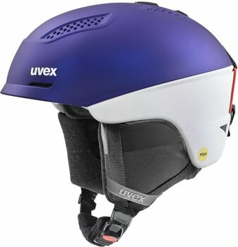 Skihjelm UVEX Ultra Mips Purple Bash/White Mat 55-59 cm Skihjelm - 1