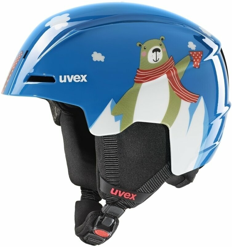 Casco de esquí UVEX Viti Junior Blue Bear 51-55 cm Casco de esquí