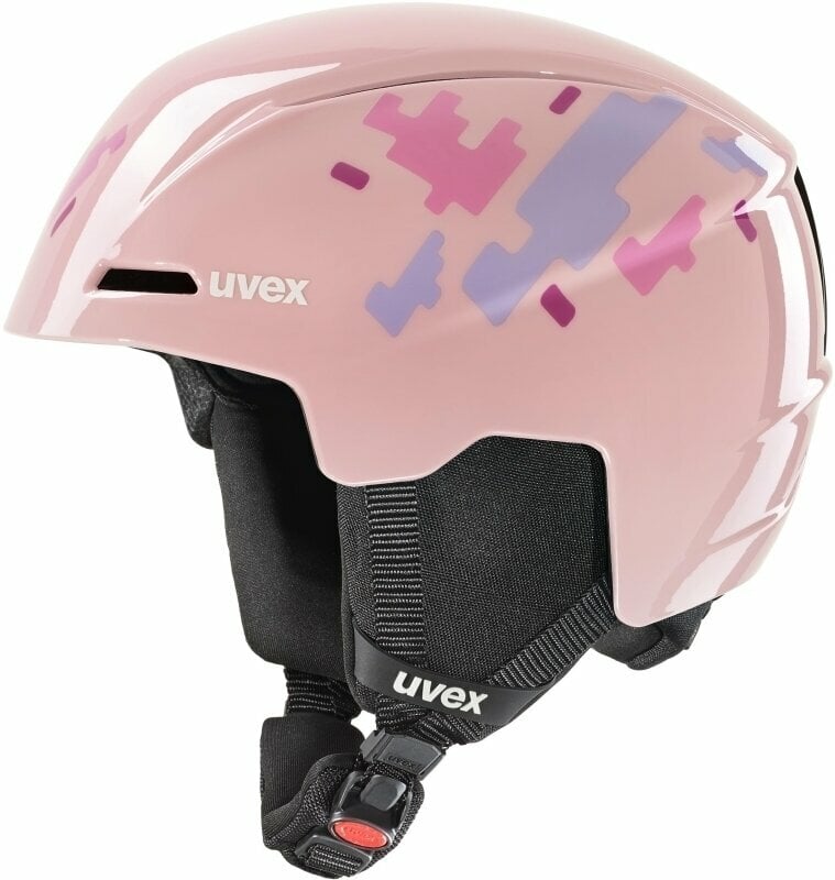 Skihelm UVEX Viti Junior Pink Puzzle 46-50 cm Skihelm