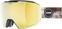 Goggles Σκι UVEX Epic Attract Black Mat Mirror Gold/Contrastview Orange Lasergold Lite Goggles Σκι