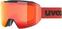 Occhiali da sci UVEX Evidnt Attract Black Mat Mirror Sapphire/Contrastview Orange Lasergold Lite Occhiali da sci