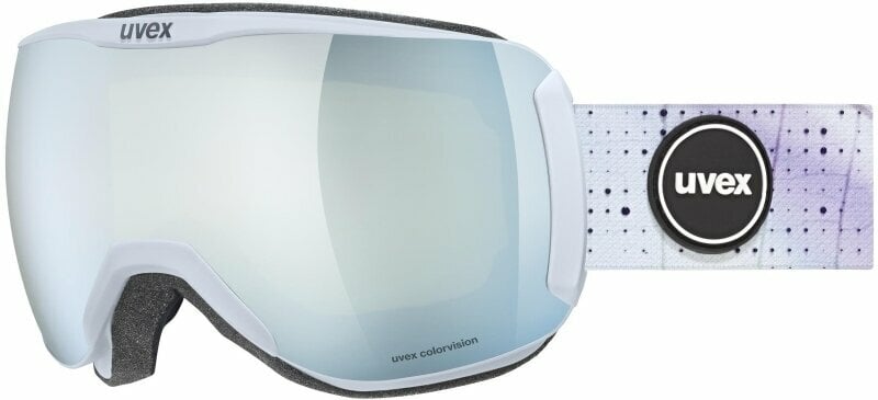 Skidglasögon UVEX Downhill 2100 WE Arctic Blue Mat Mirror White/CV Green Skidglasögon