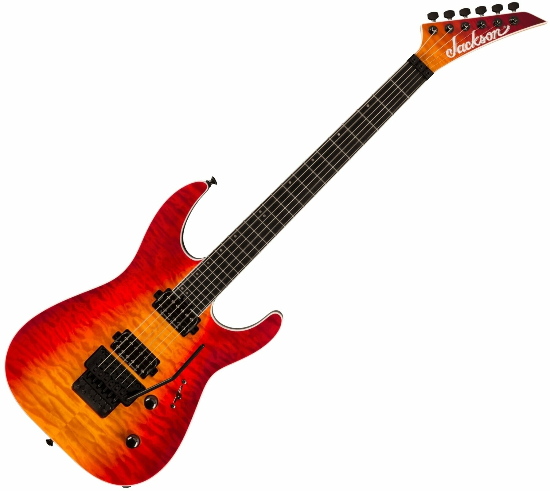 Guitare électrique Jackson Pro Plus Series Dinky DKAQ EB Firestorm