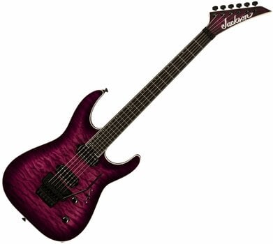 E-Gitarre Jackson Pro Plus Series Dinky DKAQ EB Transparent Purple Burst - 1