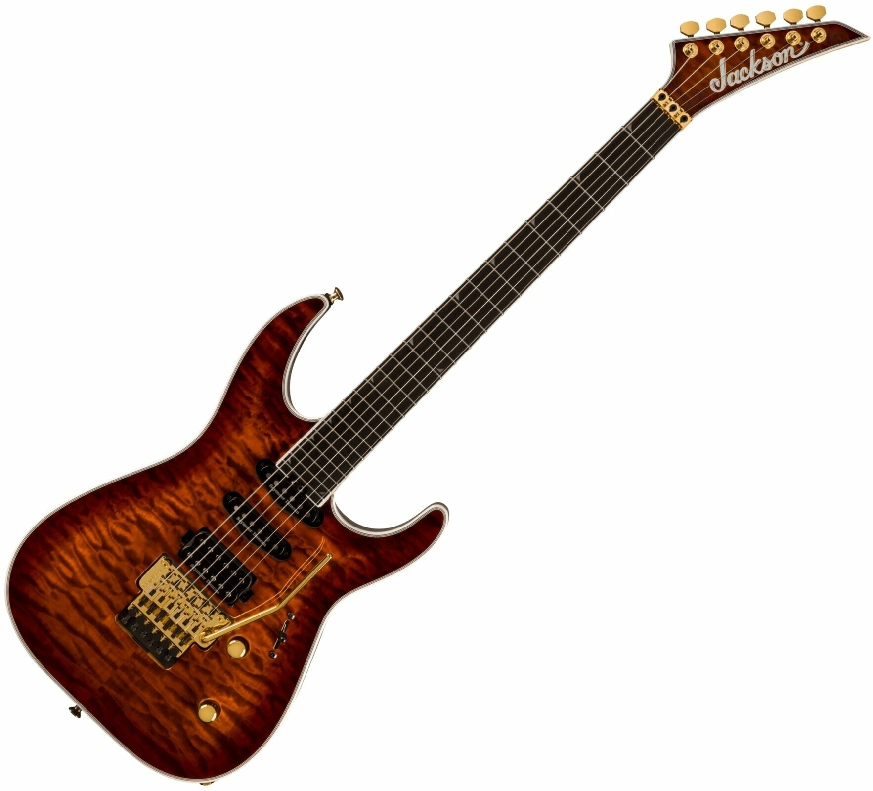 Elektrická gitara Jackson Pro Plus Series Soloist SLA3Q EB Amber Tiger Eye